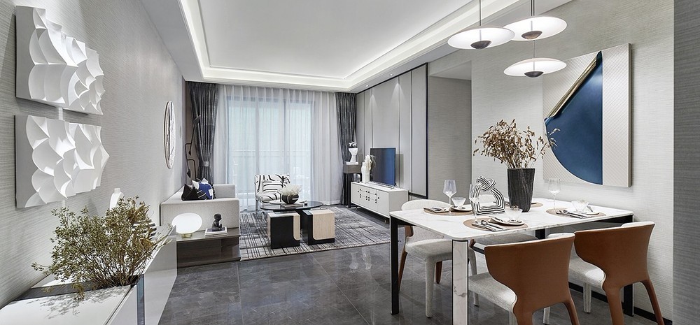 現代簡約風格室內家裝案例效果圖-餐廳 現代簡約風格室內家裝案例效果圖-餐廳