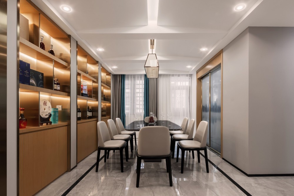 新中式風格室內家裝案例效果圖-餐廳 新中式風格室內家裝案例效果圖-餐廳