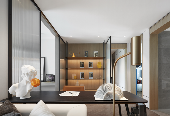 現(xiàn)代摩登風(fēng)格室內(nèi)設(shè)計家裝案例-書房 現(xiàn)代摩登風(fēng)格室內(nèi)設(shè)計家裝案例-書房