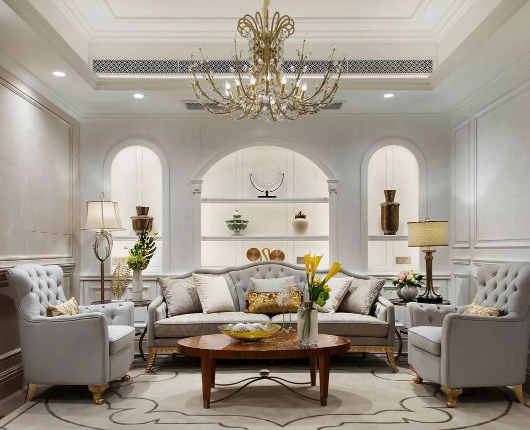 簡歐風(fēng)格別墅裝修設(shè)計效果圖-天湖酈都別墅450平米-別墅會客室裝修設(shè)計 簡歐風(fēng)格別墅裝修設(shè)計效果圖-天湖酈都別墅450平米-別墅會客室裝修設(shè)計