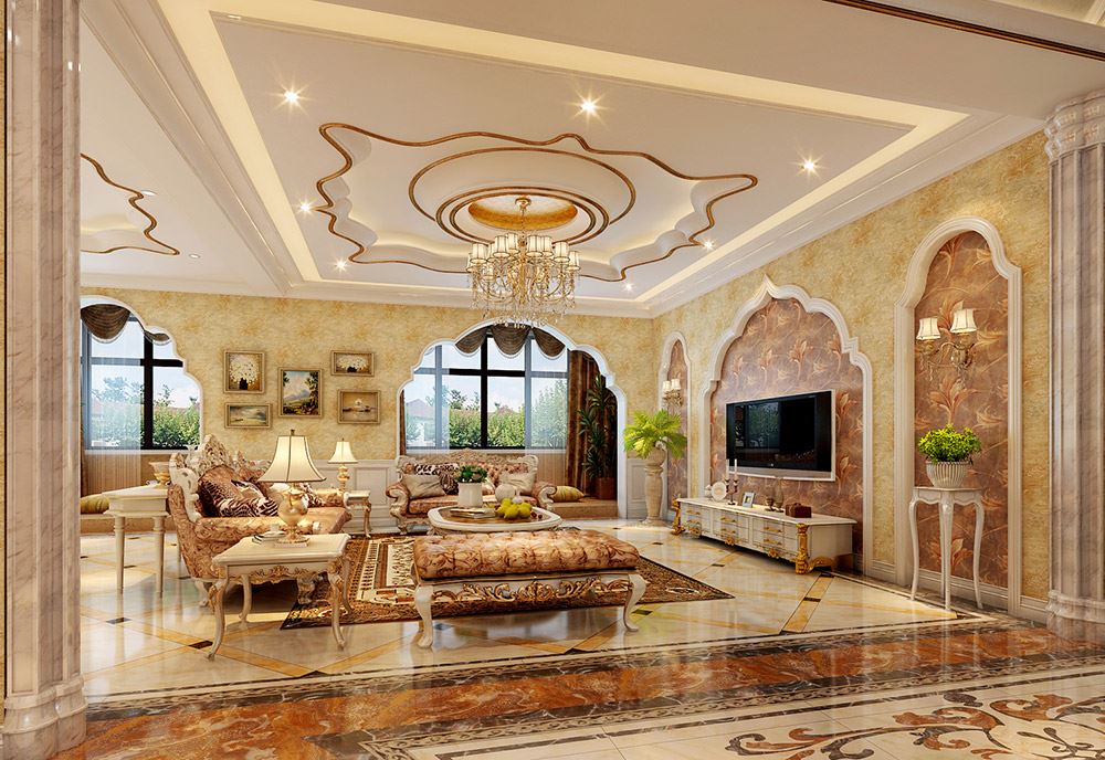 楚雄彝族自治州農技推廣中心住宿區(祿豐縣)歐式風格別墅裝修案例