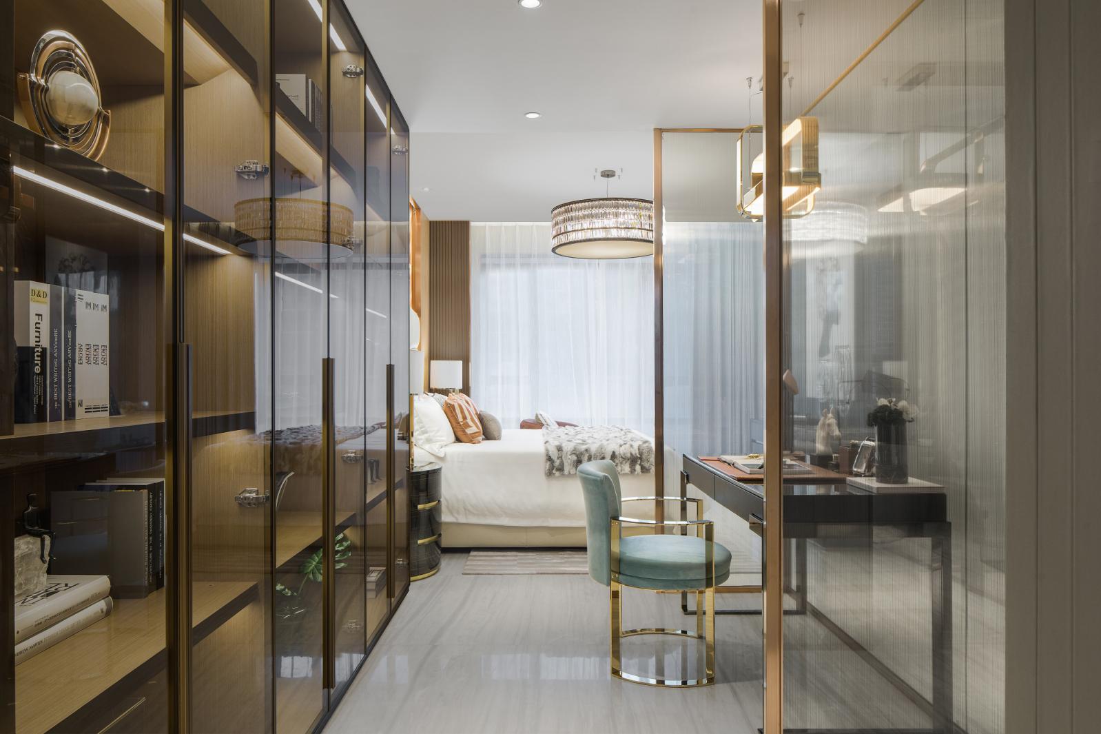 歐式輕奢風格室內設計家裝案例-次臥 歐式輕奢風格室內設計家裝案例-次臥