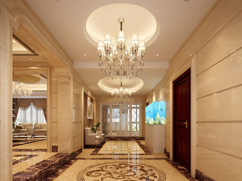 佛山市金地·招商臻玥府輕奢風格四居室裝修案例