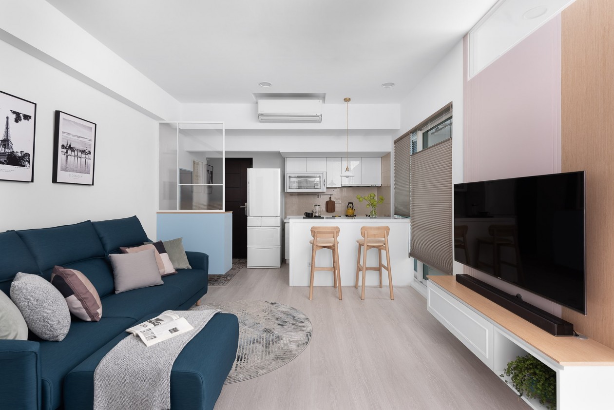 現代簡約風格室內家裝案例效果圖-客餐廳 現代簡約風格室內家裝案例效果圖-客餐廳