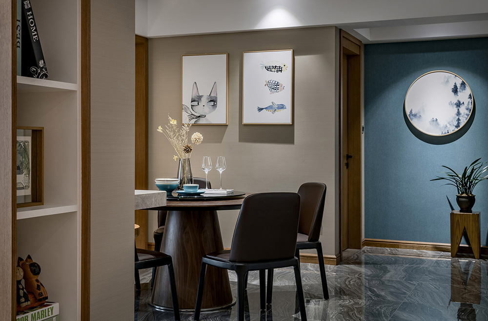 現(xiàn)代簡約風(fēng)格室內(nèi)裝修設(shè)計效果圖-保利碧桂園悅公館三居176平米-室內(nèi)裝修設(shè)計餐廳 現(xiàn)代簡約風(fēng)格室內(nèi)裝修設(shè)計效果圖-保利碧桂園悅公館三居176平米-室內(nèi)裝修設(shè)計餐廳