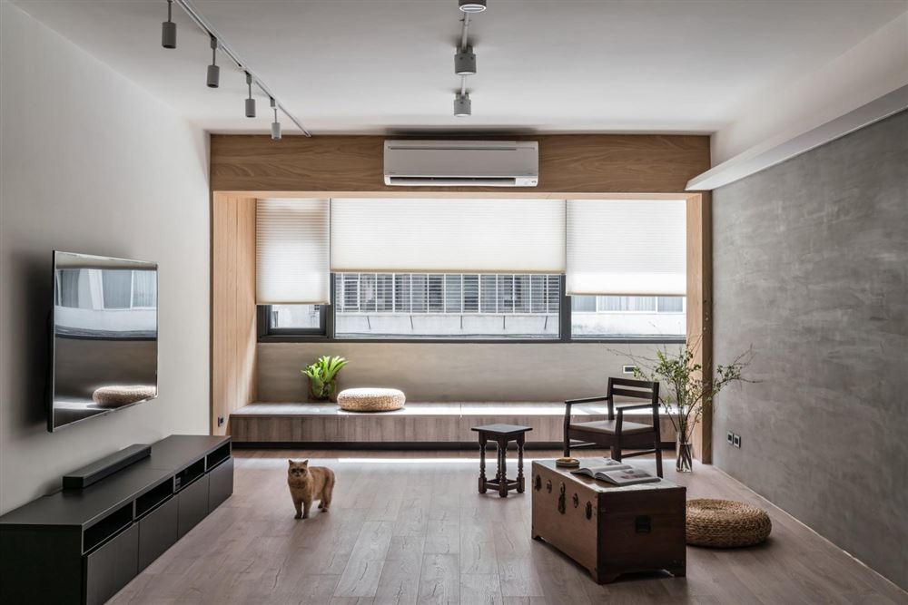 佛山市保利天悅新中式風格二居室裝修案例