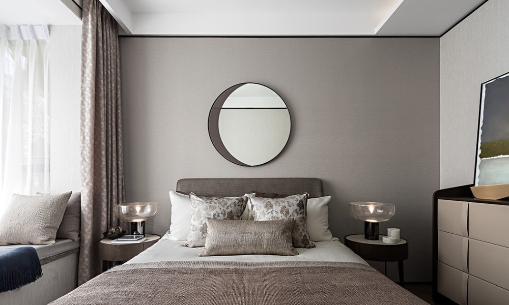 輕奢高級灰風(fēng)格室內(nèi)家裝案例效果圖-次臥 輕奢高級灰風(fēng)格室內(nèi)家裝案例效果圖-次臥