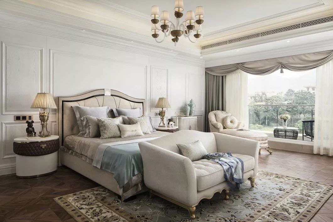 簡歐風(fēng)格別墅裝修設(shè)計效果圖-天湖酈都別墅450平米-別墅主臥裝修設(shè)計 簡歐風(fēng)格別墅裝修設(shè)計效果圖-天湖酈都別墅450平米-別墅主臥裝修設(shè)計