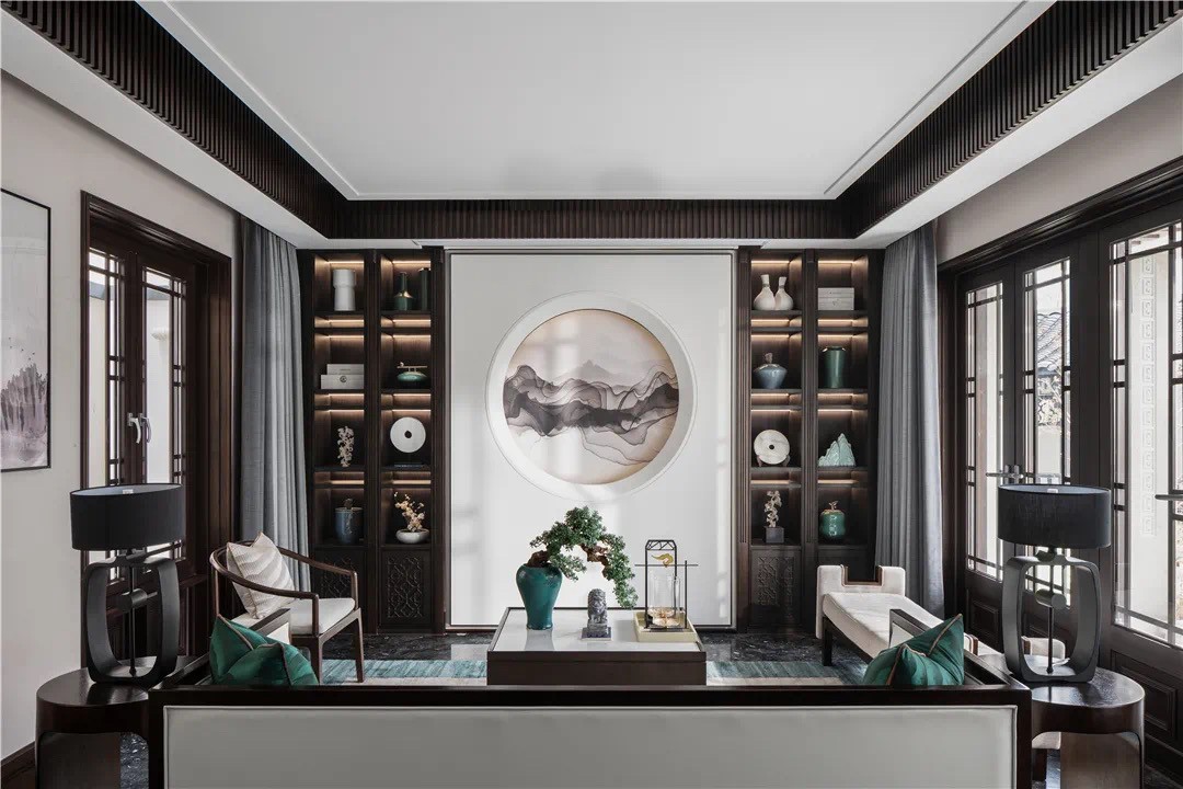 新中式風(fēng)格室內(nèi)設(shè)計(jì)家裝案例-客廳 新中式風(fēng)格室內(nèi)設(shè)計(jì)家裝案例-客廳