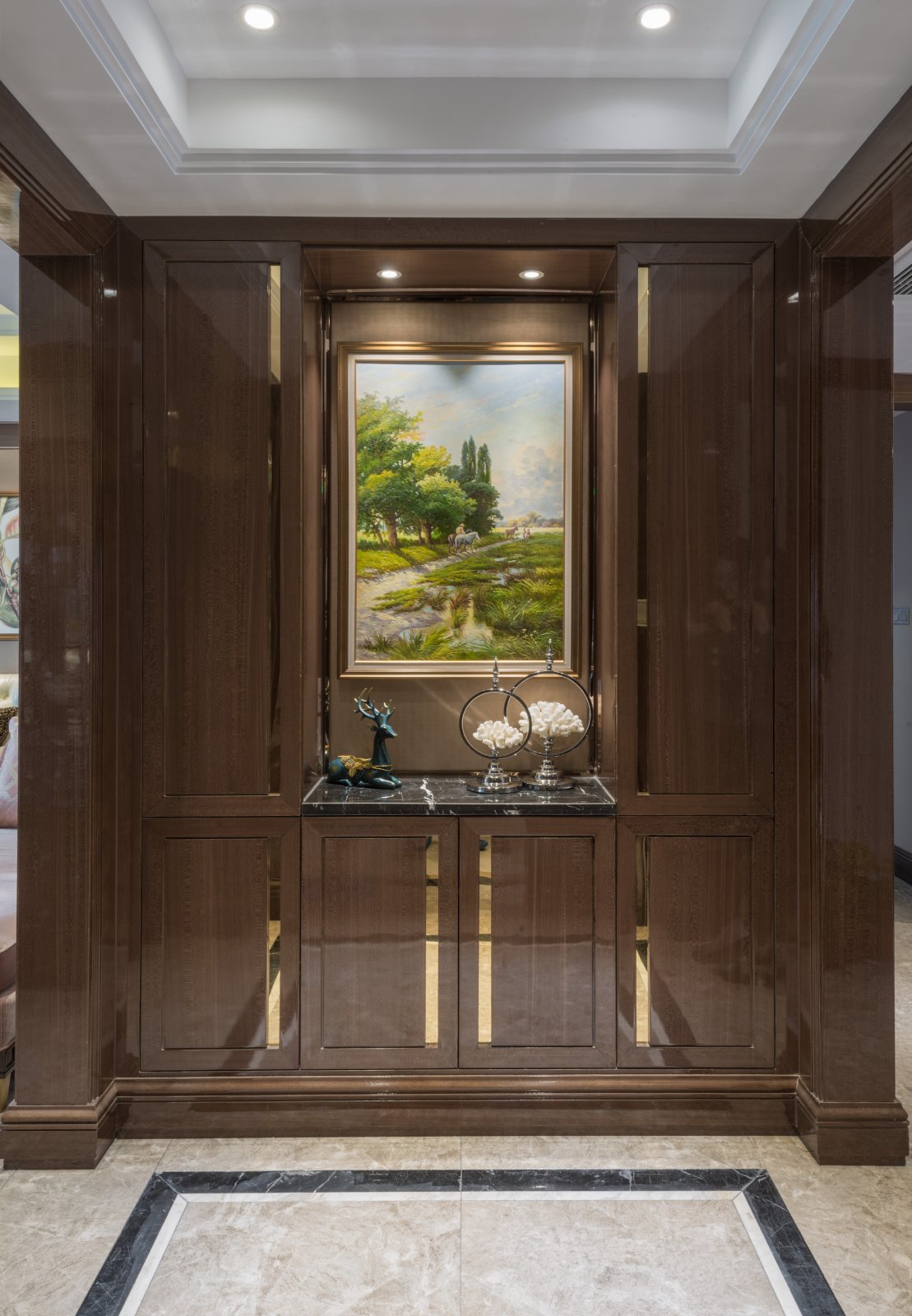 裝修公司奢華美式風格室內裝修效果圖-玄關 裝修公司奢華美式風格室內裝修效果圖-玄關