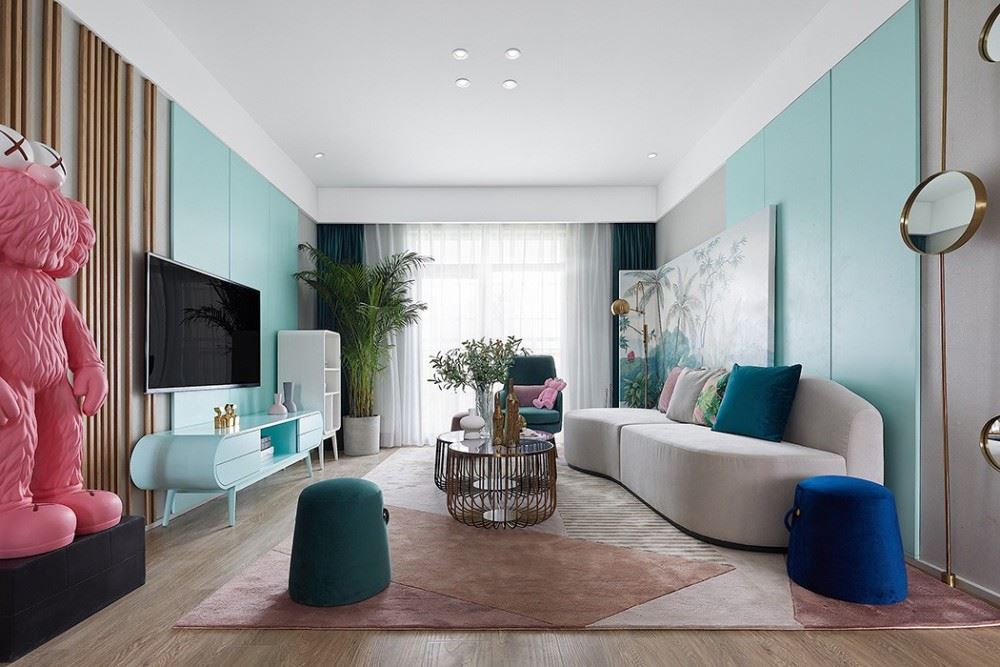 佛山市碧桂園南海悅城輕奢風(fēng)格三居室裝修案例