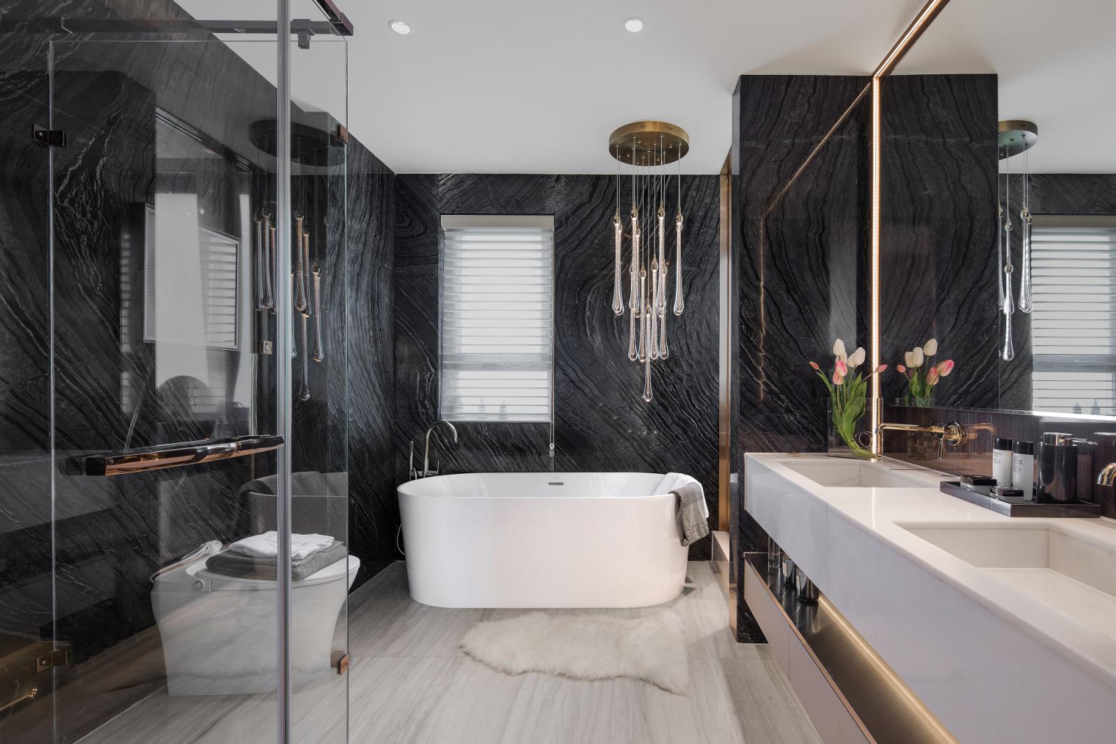 歐式輕奢風格室內設計家裝案例-衛生間 歐式輕奢風格室內設計家裝案例-衛生間