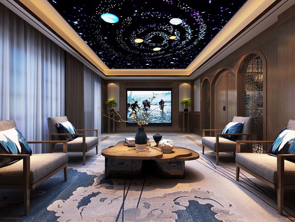 佛山市龍光·玖悅灣新中式風(fēng)格別墅裝修案例