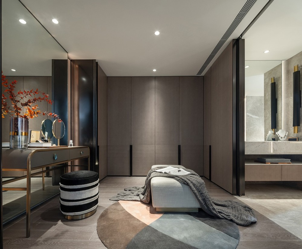 新中式風(fēng)格室內(nèi)家裝案例效果圖-主臥梳妝臺(tái) 新中式風(fēng)格室內(nèi)家裝案例效果圖-主臥梳妝臺(tái)