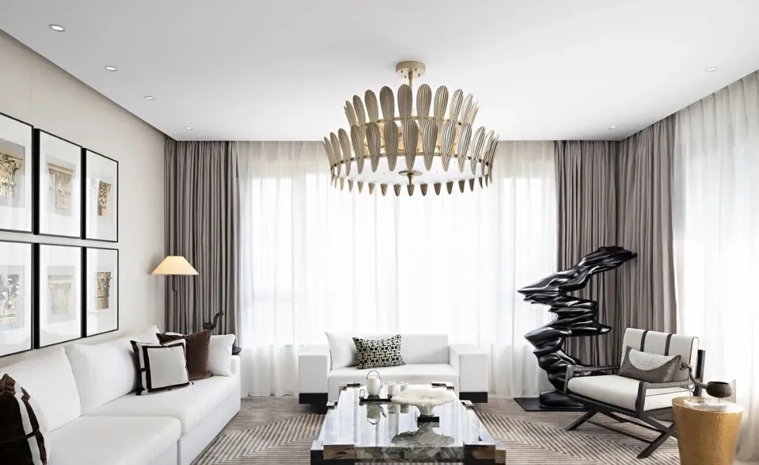 現(xiàn)代輕奢風(fēng)格別墅室內(nèi)設(shè)計家裝案例-客廳 現(xiàn)代輕奢風(fēng)格別墅室內(nèi)設(shè)計家裝案例-客廳