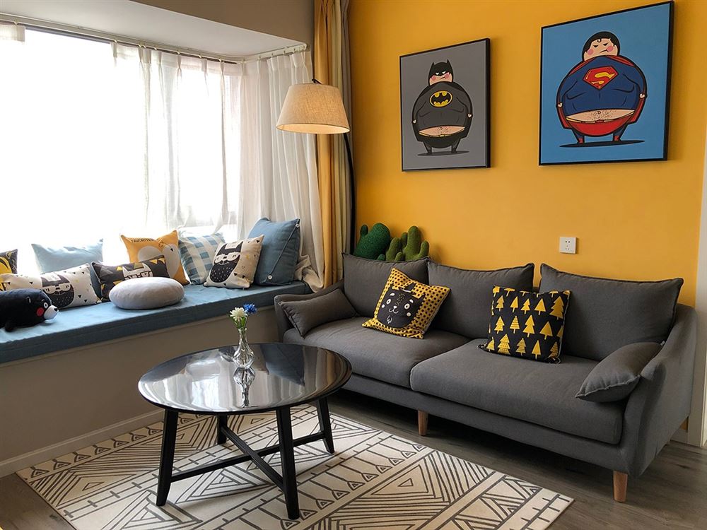 廣州市恒大御景半島北歐風格三居室裝修案例