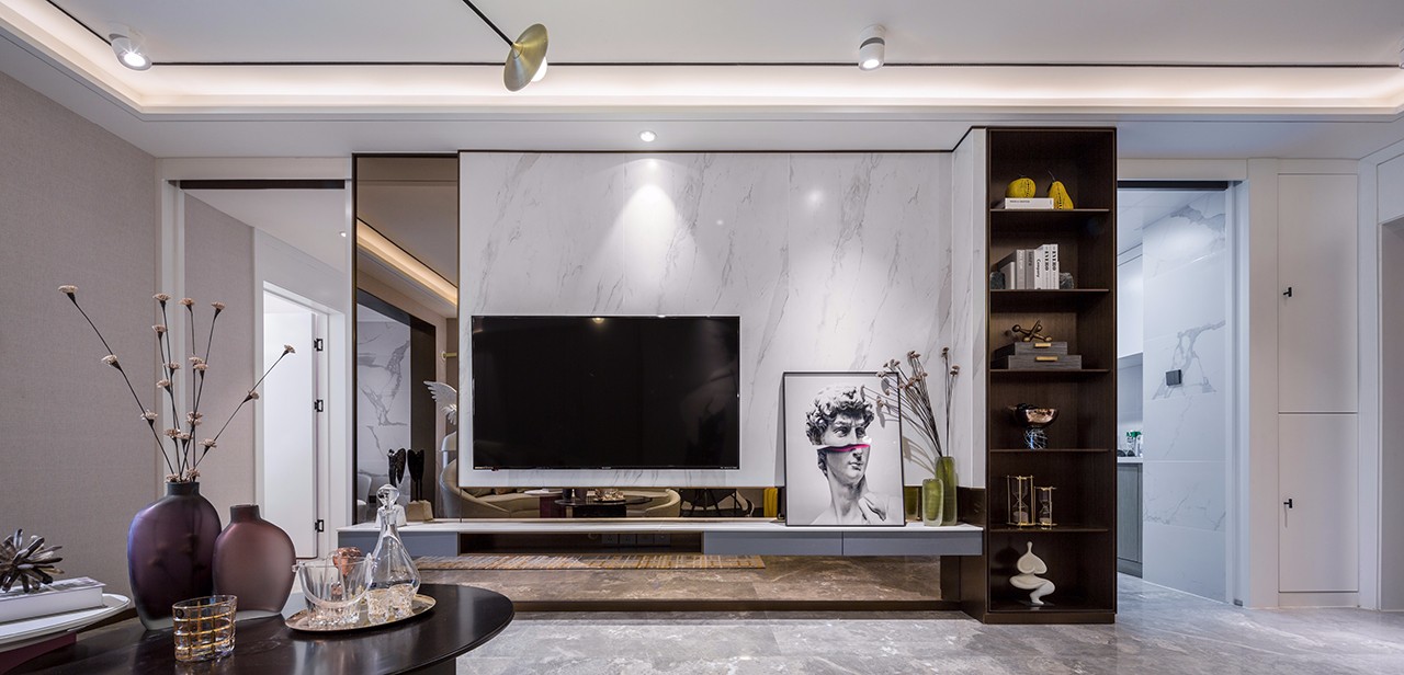 輕奢風格家裝設計室內裝修效果圖-客廳 輕奢風格家裝設計室內裝修效果圖-客廳