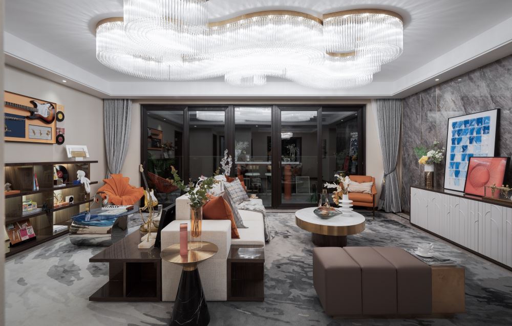 佛山市方直·瓏湖灣北歐風格三居室裝修案例