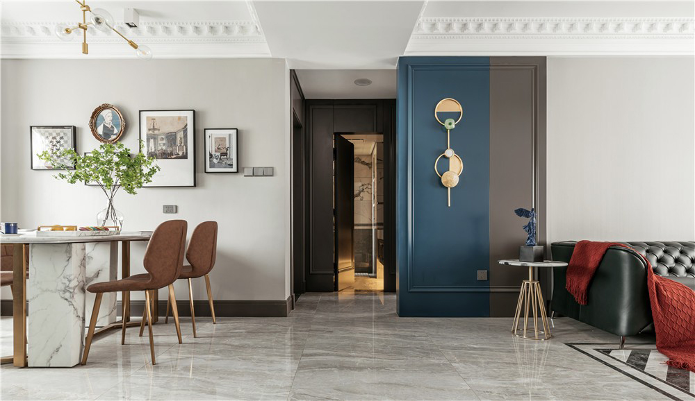 現(xiàn)代輕奢風(fēng)格家裝設(shè)計室內(nèi)裝修效果圖-餐廳走道 現(xiàn)代輕奢風(fēng)格家裝設(shè)計室內(nèi)裝修效果圖-餐廳走道