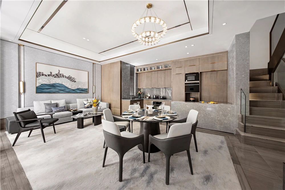 佛山市綠地熙江廣場新中式風格別墅裝修案例