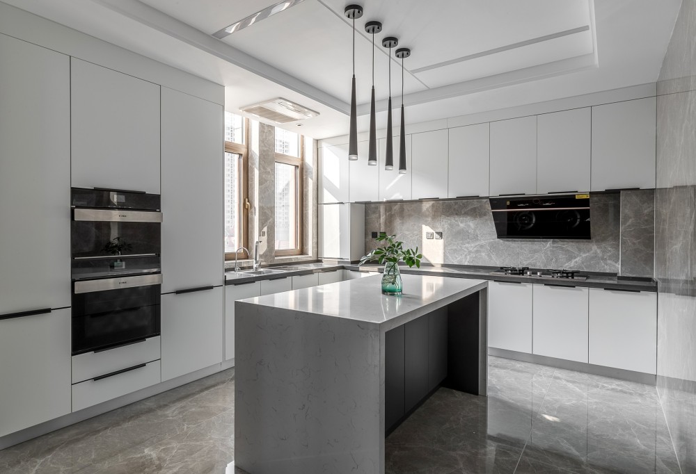 現代簡約風格室內家裝案例效果圖-廚房 現代簡約風格室內家裝案例效果圖-廚房