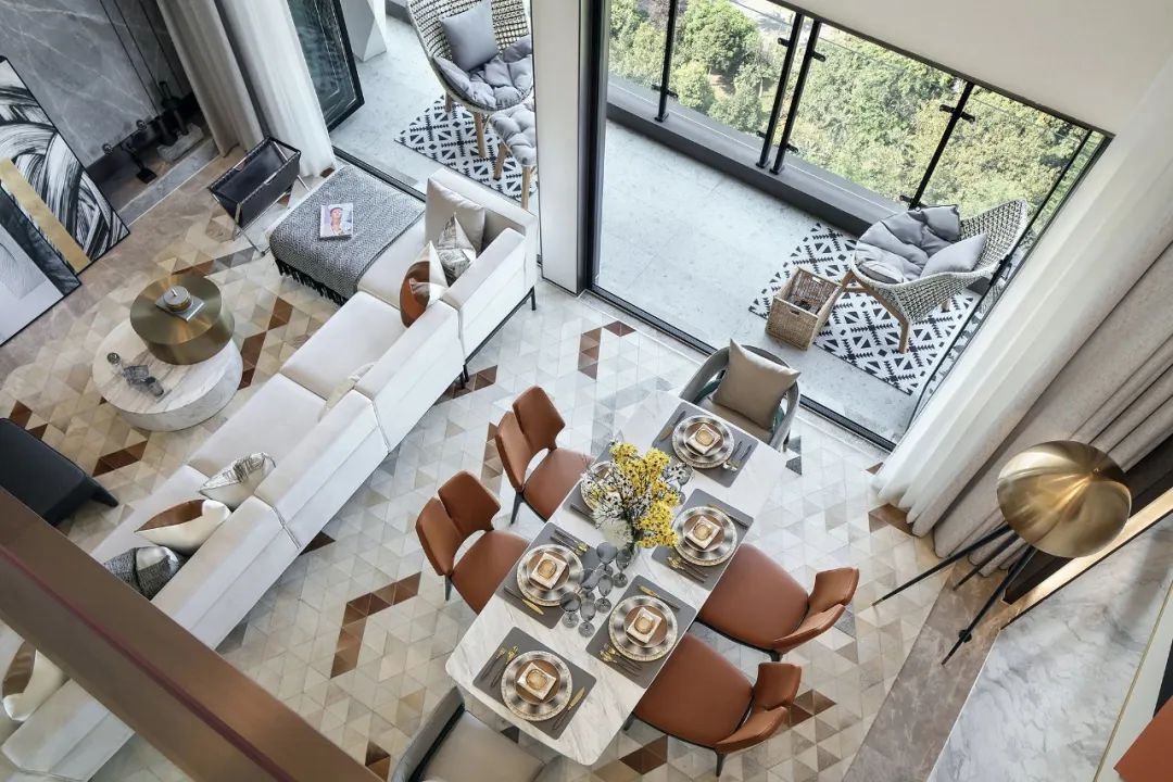 現代輕奢風格家裝設計室內裝修效果圖-客餐廳 現代輕奢風格家裝設計室內裝修效果圖-客餐廳