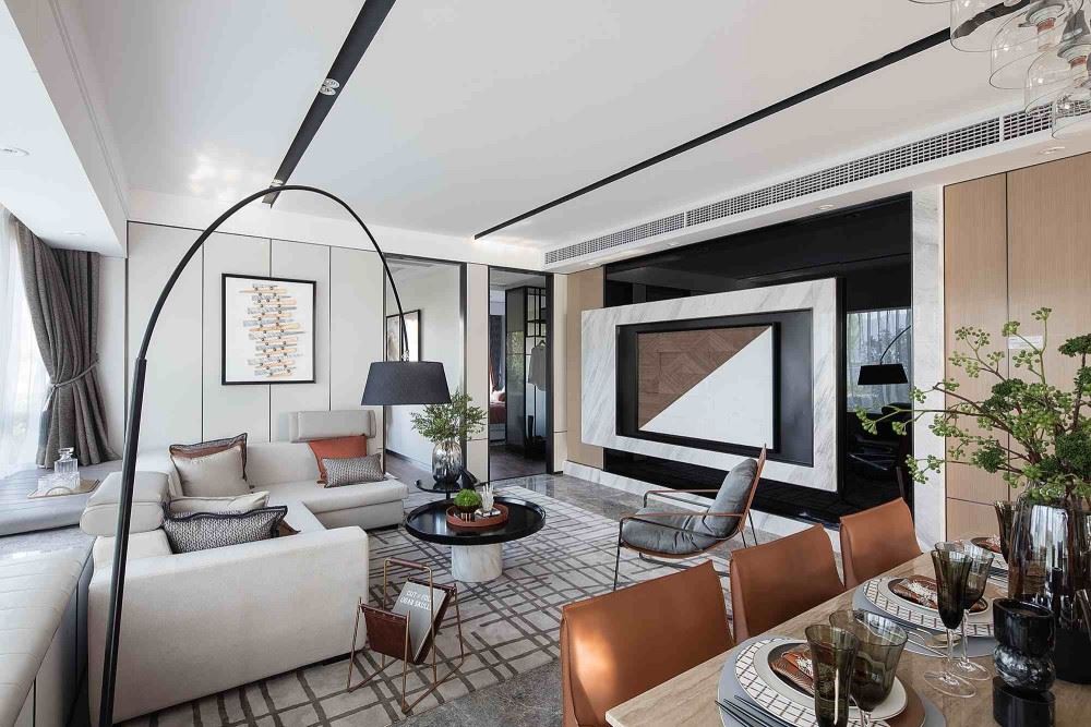 佛山市保利中央公園北歐風格三居室裝修案例