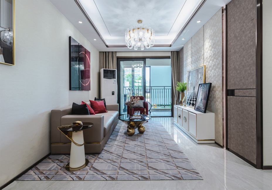 摩登輕奢風(fēng)格室內(nèi)家裝案例效果圖-客廳 摩登輕奢風(fēng)格室內(nèi)家裝案例效果圖-客廳