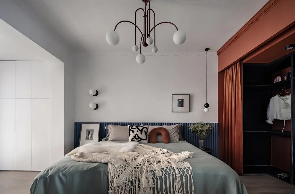 美式輕奢風格室內設計家裝案例-主臥 美式輕奢風格室內設計家裝案例-主臥