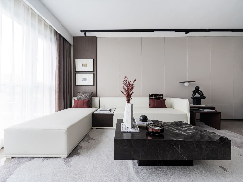 佛山市萬科中駿金域西江現代簡約風格三居室裝修案例