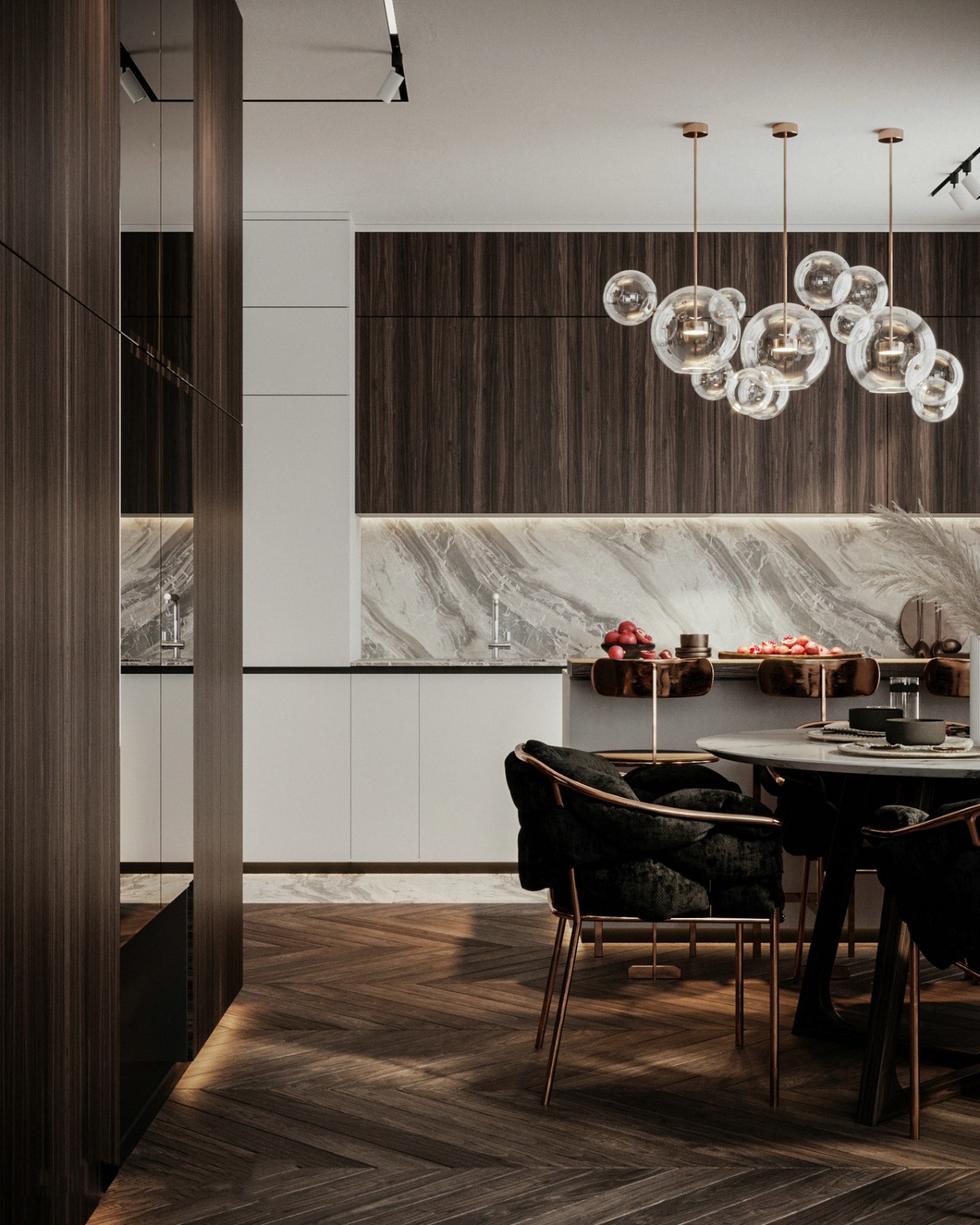 美式輕奢風(fēng)格家裝設(shè)計室內(nèi)裝修效果圖-餐廳餐邊柜 美式輕奢風(fēng)格家裝設(shè)計室內(nèi)裝修效果圖-餐廳餐邊柜