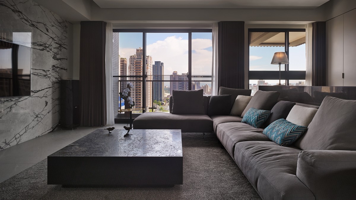 裝修公司現代輕奢風格室內裝修效果圖-客廳 裝修公司現代輕奢風格室內裝修效果圖-客廳