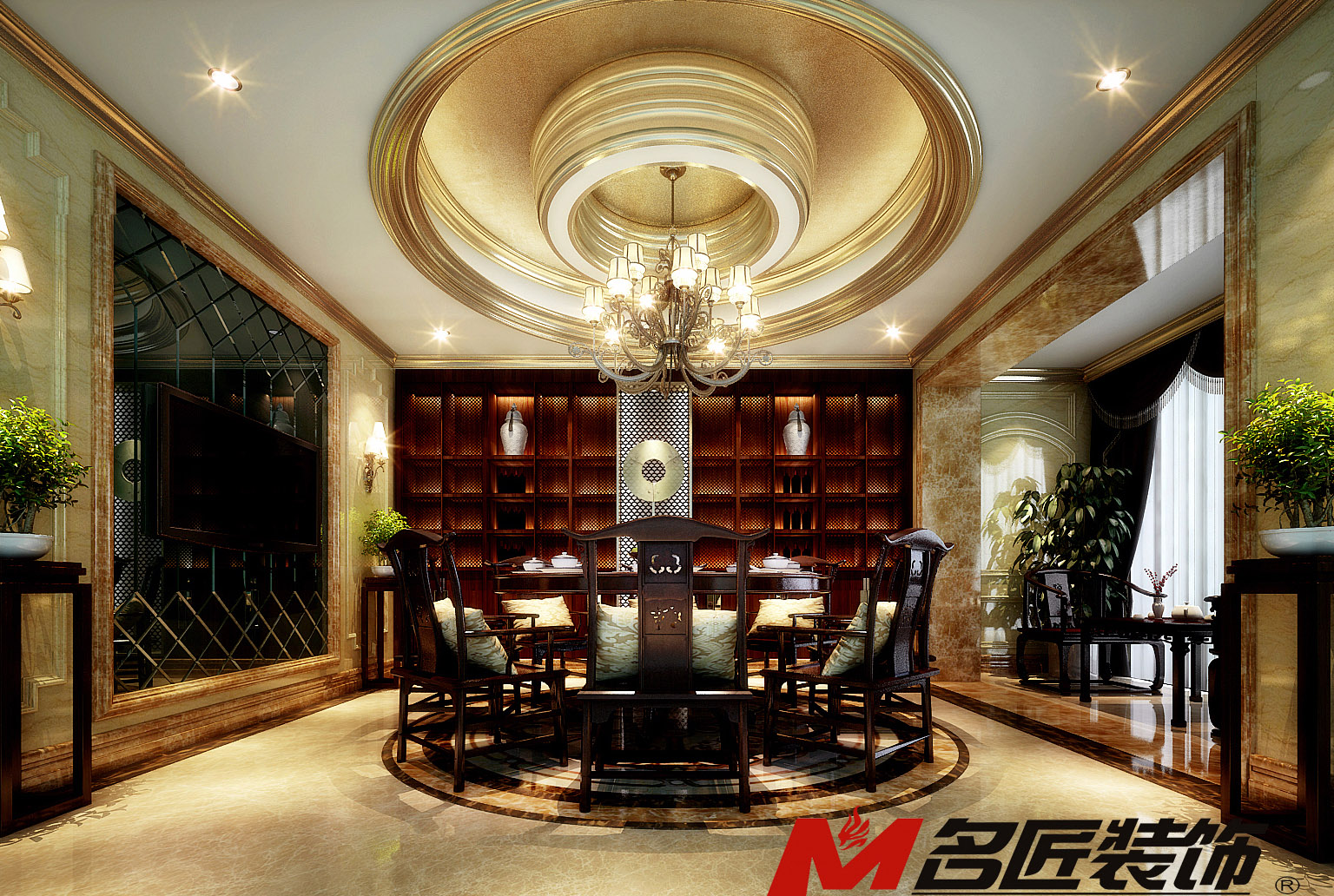 佛山市金地·中南·新城大境歐式風(fēng)格別墅裝修案例