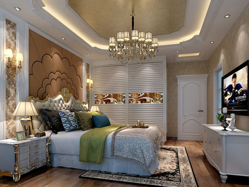 佛山市美的半島莊園歐式風格四居室裝修案例