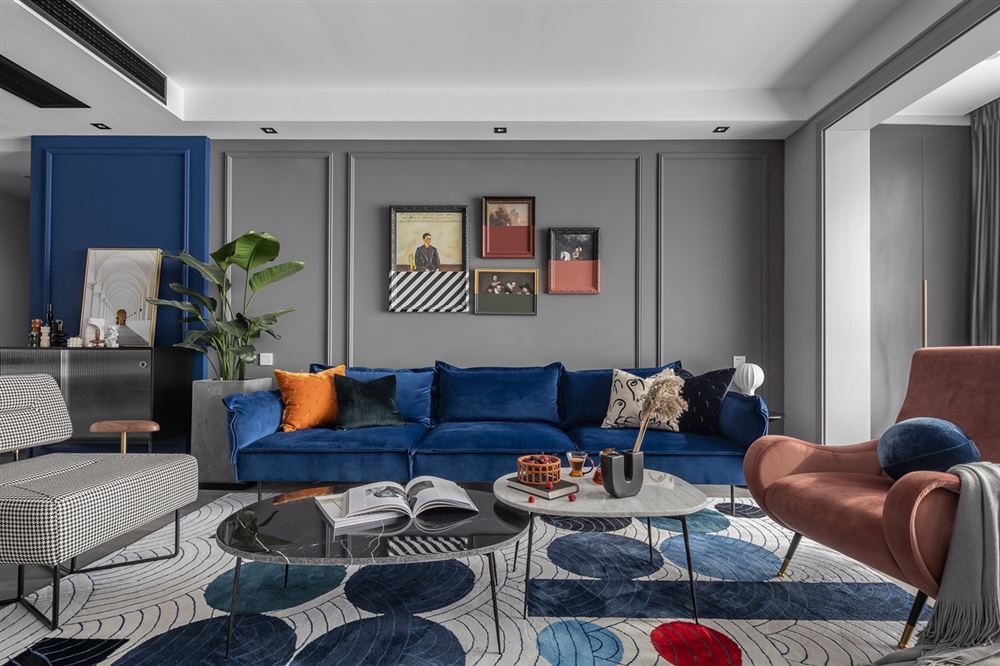 佛山市保利玥府輕奢風格三居室裝修案例