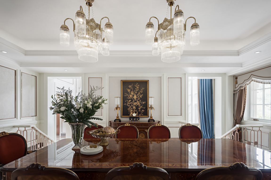 歐式奢華風格家裝設計室內裝修效果圖-餐廳 歐式奢華風格家裝設計室內裝修效果圖-餐廳