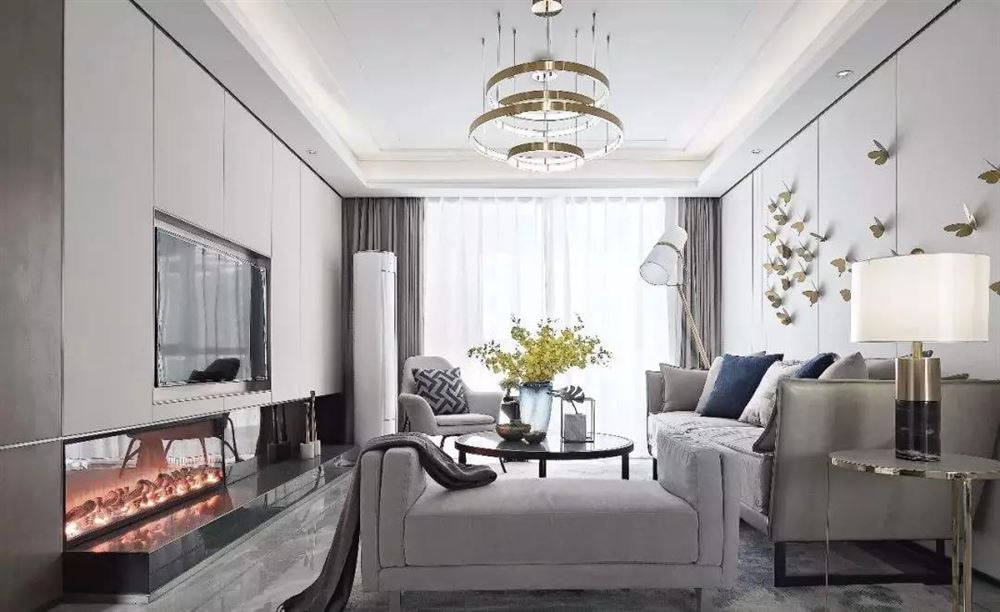 佛山市廣佛新世界花園洋房現代簡約風格三居室裝修案例