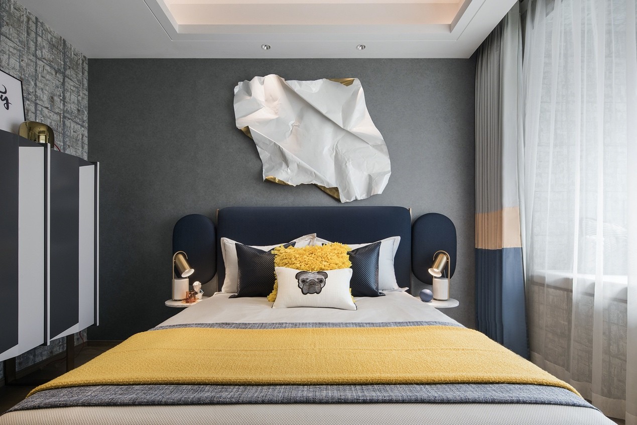 裝修案例新中式混搭風格室內(nèi)裝修效果圖-臥室 裝修案例新中式混搭風格室內(nèi)裝修效果圖-臥室