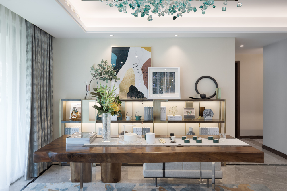 現代輕奢風格室內設計家裝案例-茶室 現代輕奢風格室內設計家裝案例-茶室