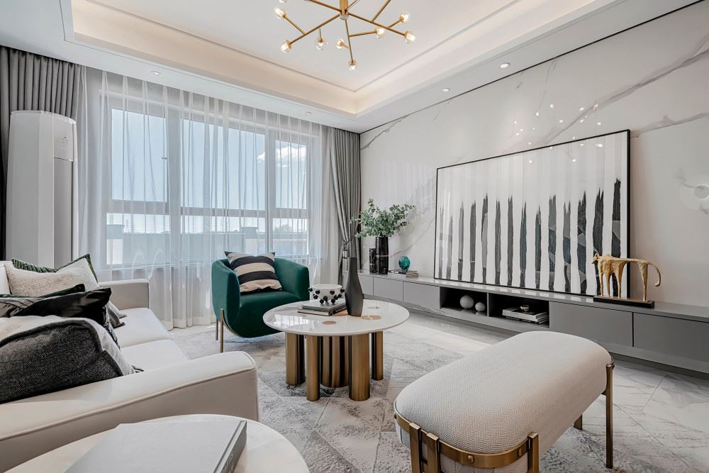 佛山市朝安金茂悅北歐風(fēng)格三居室裝修案例