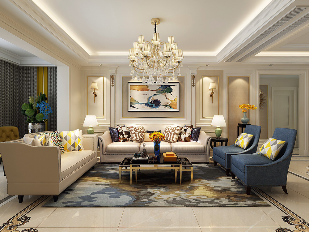 裝修公司歐式風格室內裝修效果圖-客廳 裝修公司歐式風格室內裝修效果圖-客廳