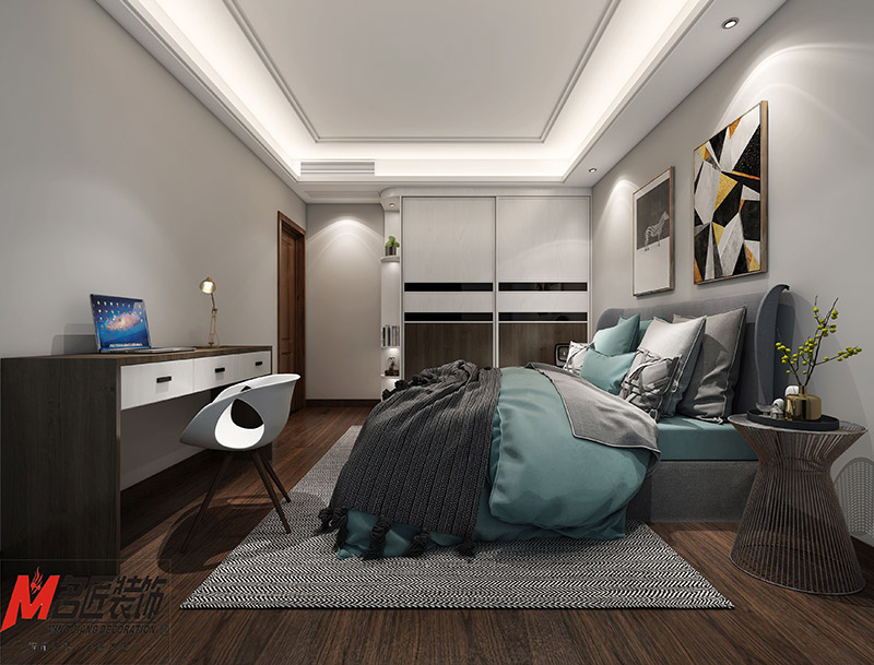 現代前衛風格室內裝修效果圖-寶德家園三居143平米-臥室 現代前衛風格室內裝修效果圖-寶德家園三居143平米-臥室