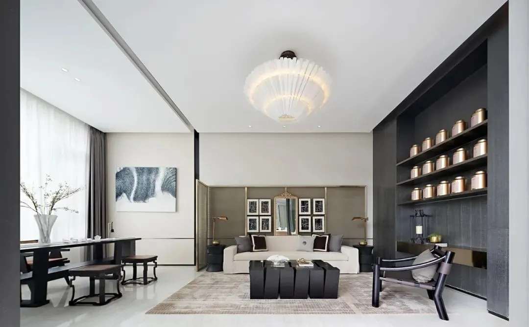 現(xiàn)代輕奢風(fēng)格別墅室內(nèi)設(shè)計家裝案例-客餐廳 現(xiàn)代輕奢風(fēng)格別墅室內(nèi)設(shè)計家裝案例-客餐廳