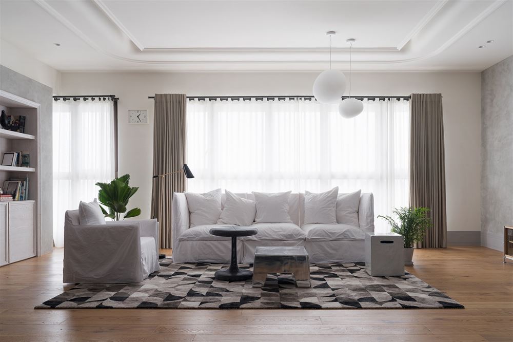 廣州市匯景新城北歐風(fēng)格三居室裝修案例