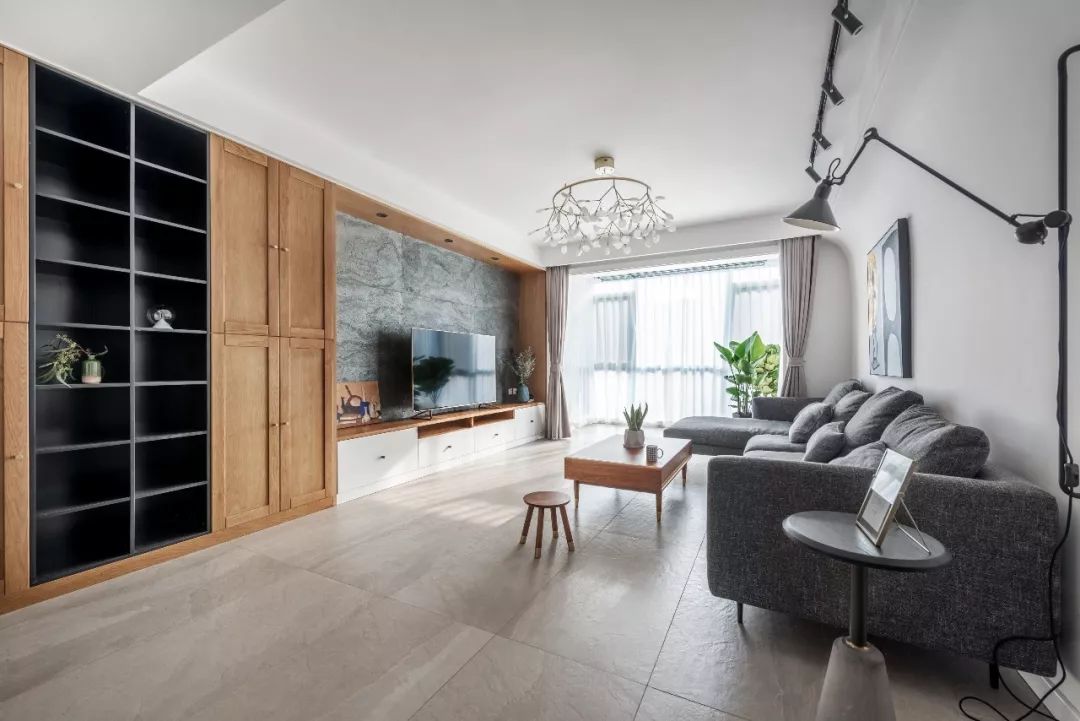 北歐原木風格室內設計家裝案例-客廳 北歐原木風格室內設計家裝案例-客廳