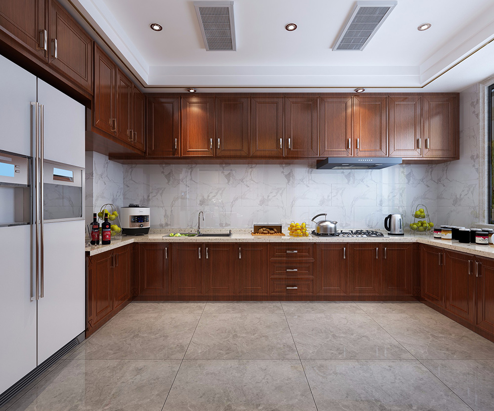 新中式風格別墅裝修設計效果圖-力迅榕墅里別墅450平米-別墅廚房裝修設計 新中式風格別墅裝修設計效果圖-力迅榕墅里別墅450平米-別墅廚房裝修設計