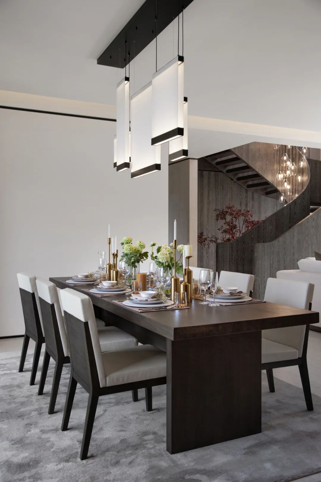 新中式風格家裝設計復式裝修效果圖-餐廳 新中式風格家裝設計復式裝修效果圖-餐廳