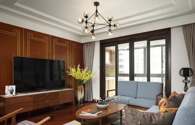 佛山市萬(wàn)科金域水岸新古典風(fēng)格三居室裝修案例