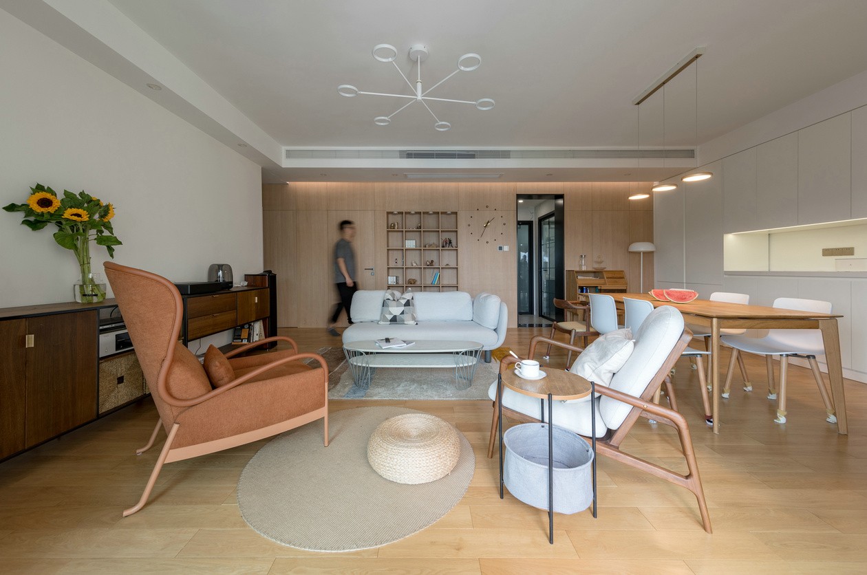 日式原木風格室內設計家裝案例-客餐廳 日式原木風格室內設計家裝案例-客餐廳