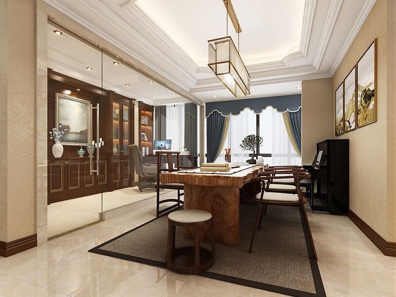 佛山市佛奧灣現(xiàn)代簡約風格平層裝修案例